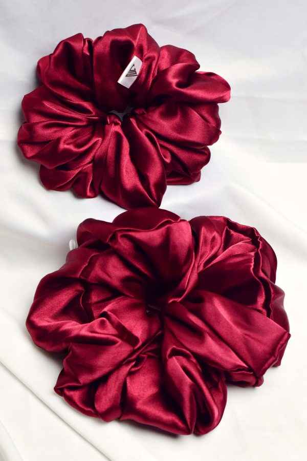 jual scrunchies ikat rambut scrunchie, scrunchi lucu, jual hiasan rambut, perhiasan rambut dan kepala lembut, bahan kain soft silk satin by Nathacraft Accessories